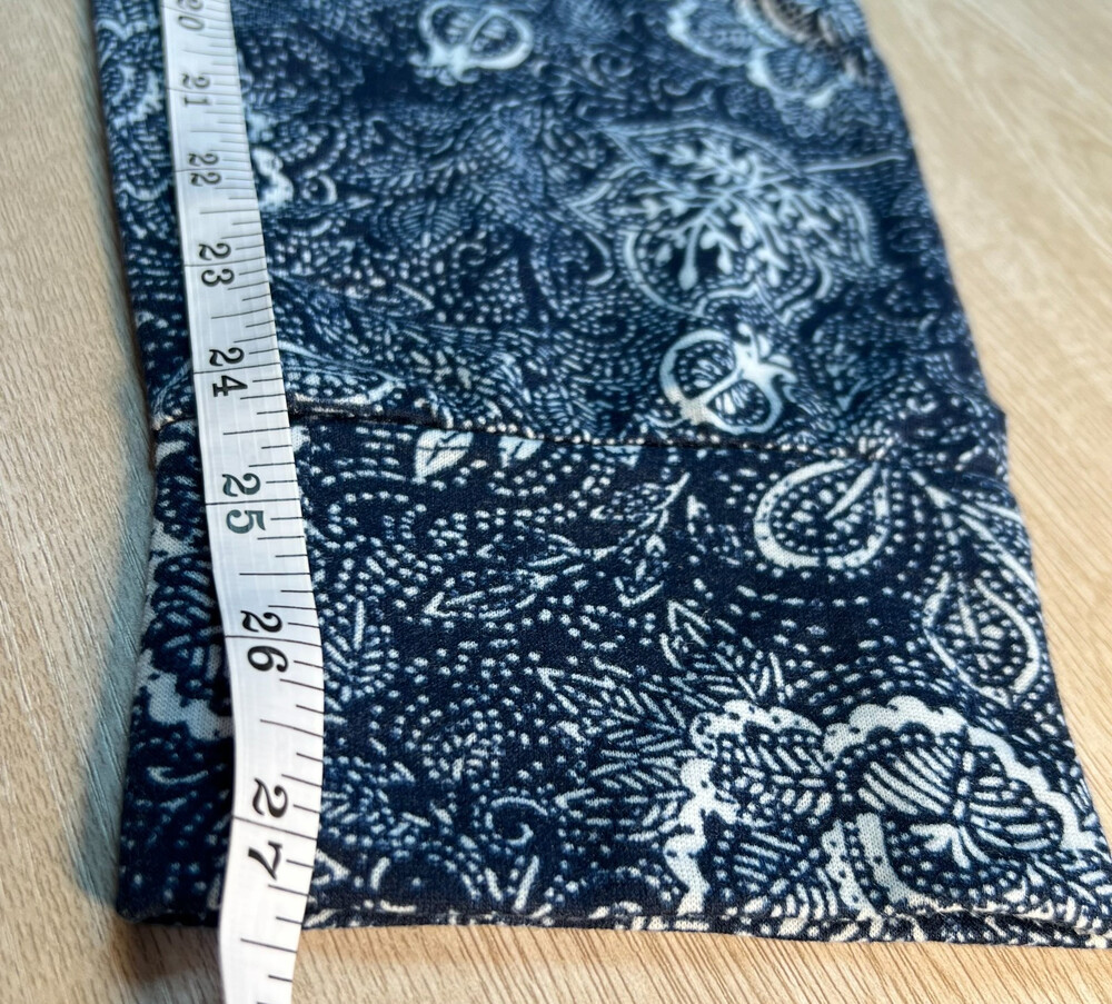 Lucky Brand - Pajama Jogger Pants Women's S Navy Paisley NWT Elastic Tie Waist - Picture 10 of 11